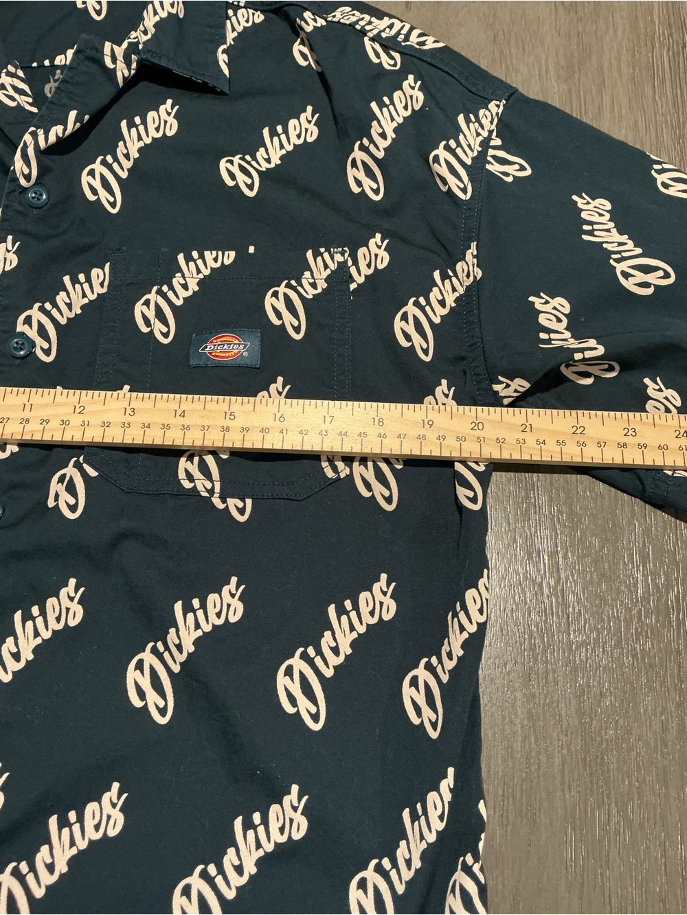 Dickies 100th Anniversary Script Logo Black Shirt Size M - Picture 9 of 10